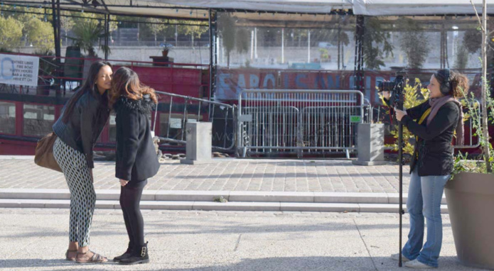 Tournage à Paris sur les quais...