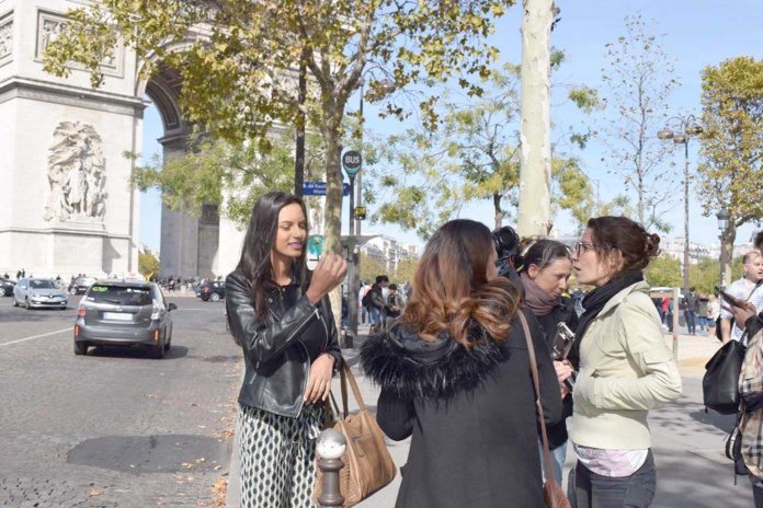 Morgane Soucramanien en balade à Paris