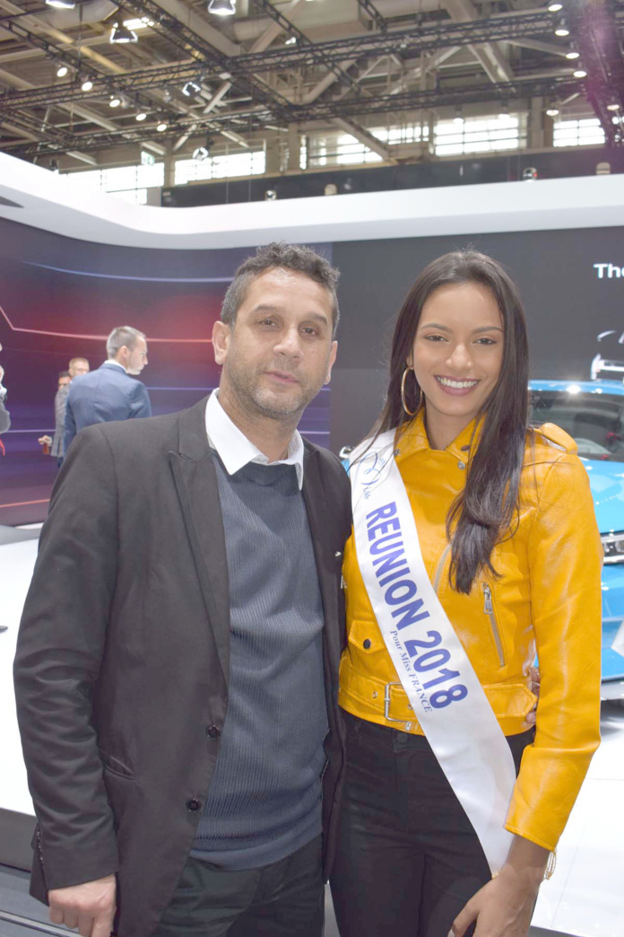 Miss Réunion 2018 au Mondial de l'Auto à Paris