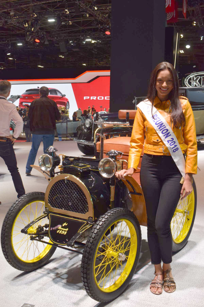 Miss Réunion 2018 au Mondial de l'Auto à Paris