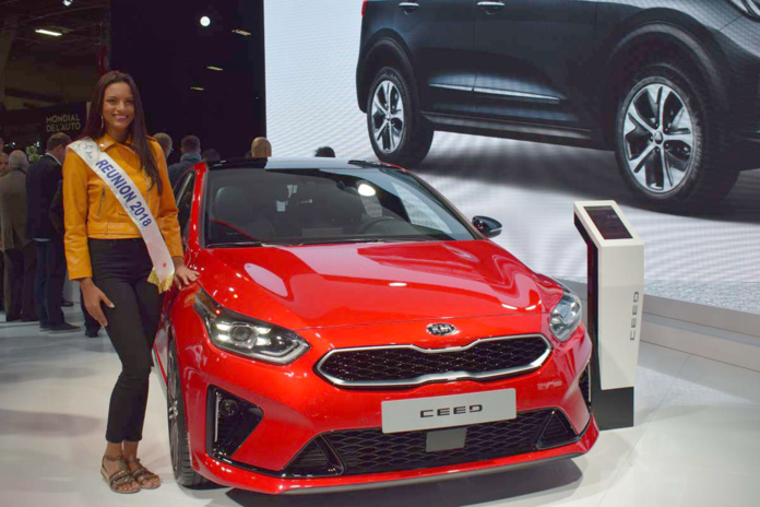 Sur le stand de Kia, partenaire de Miss Réunion 2018