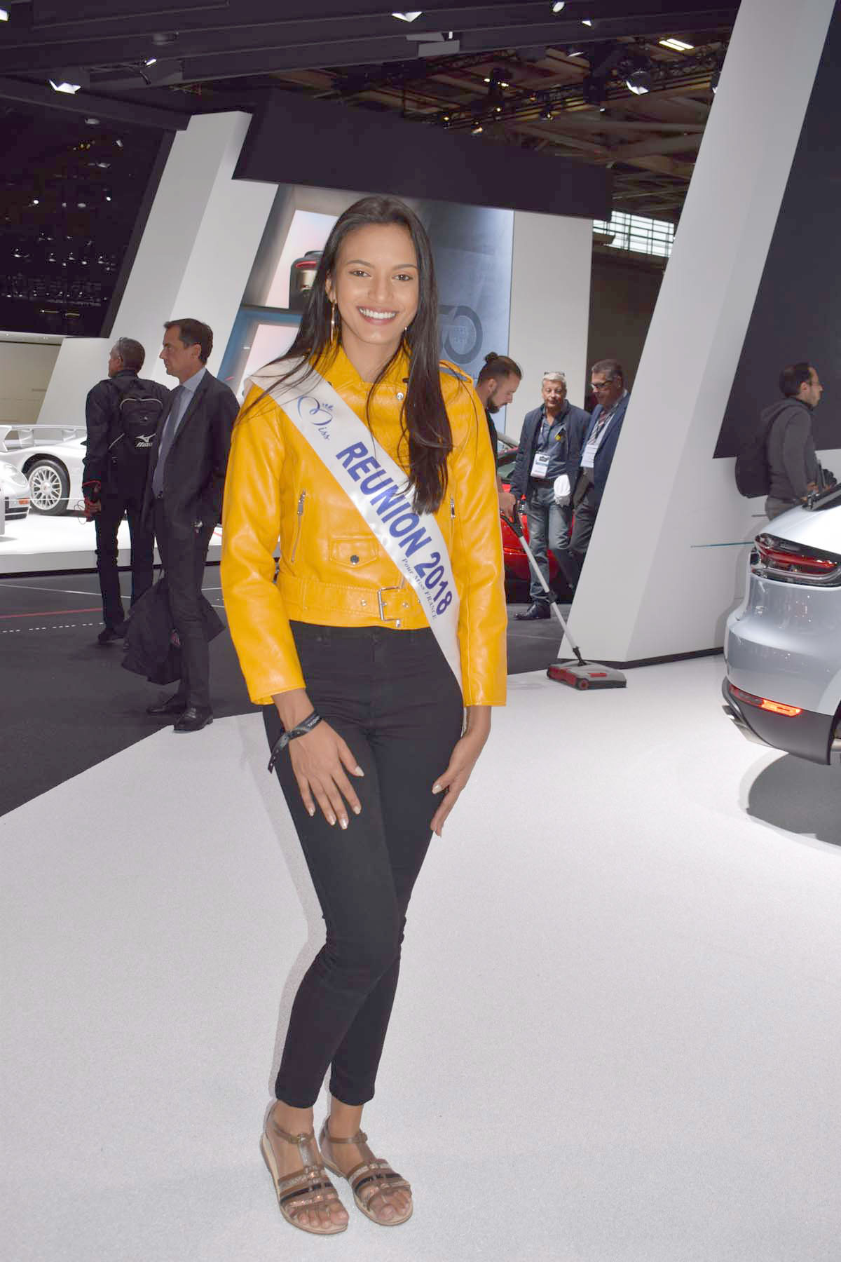 Miss Réunion 2018 au Mondial de l'Auto à Paris