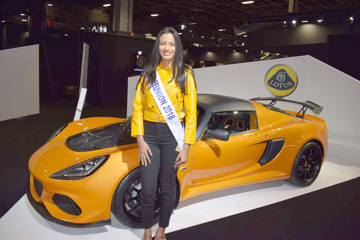 Miss Réunion 2018 au Mondial de l'Auto à Paris