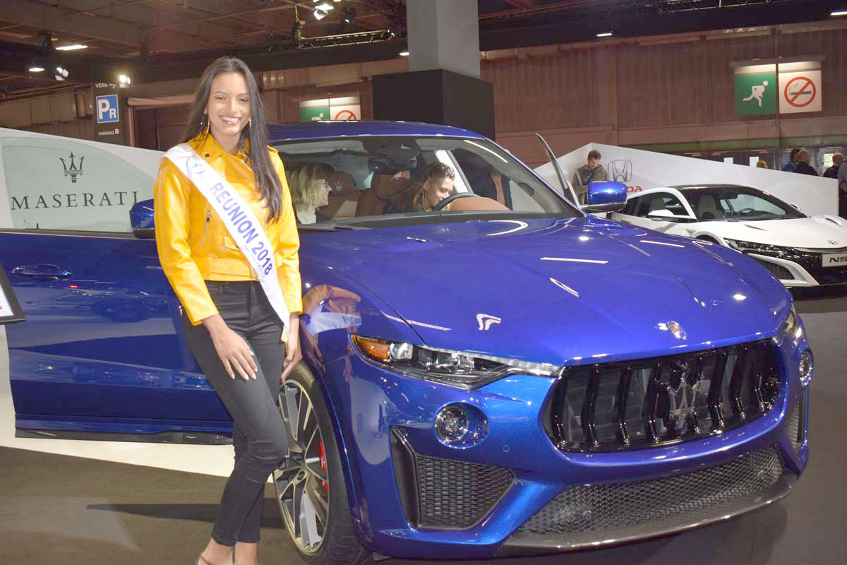 Miss Réunion 2018 au Mondial de l'Auto à Paris