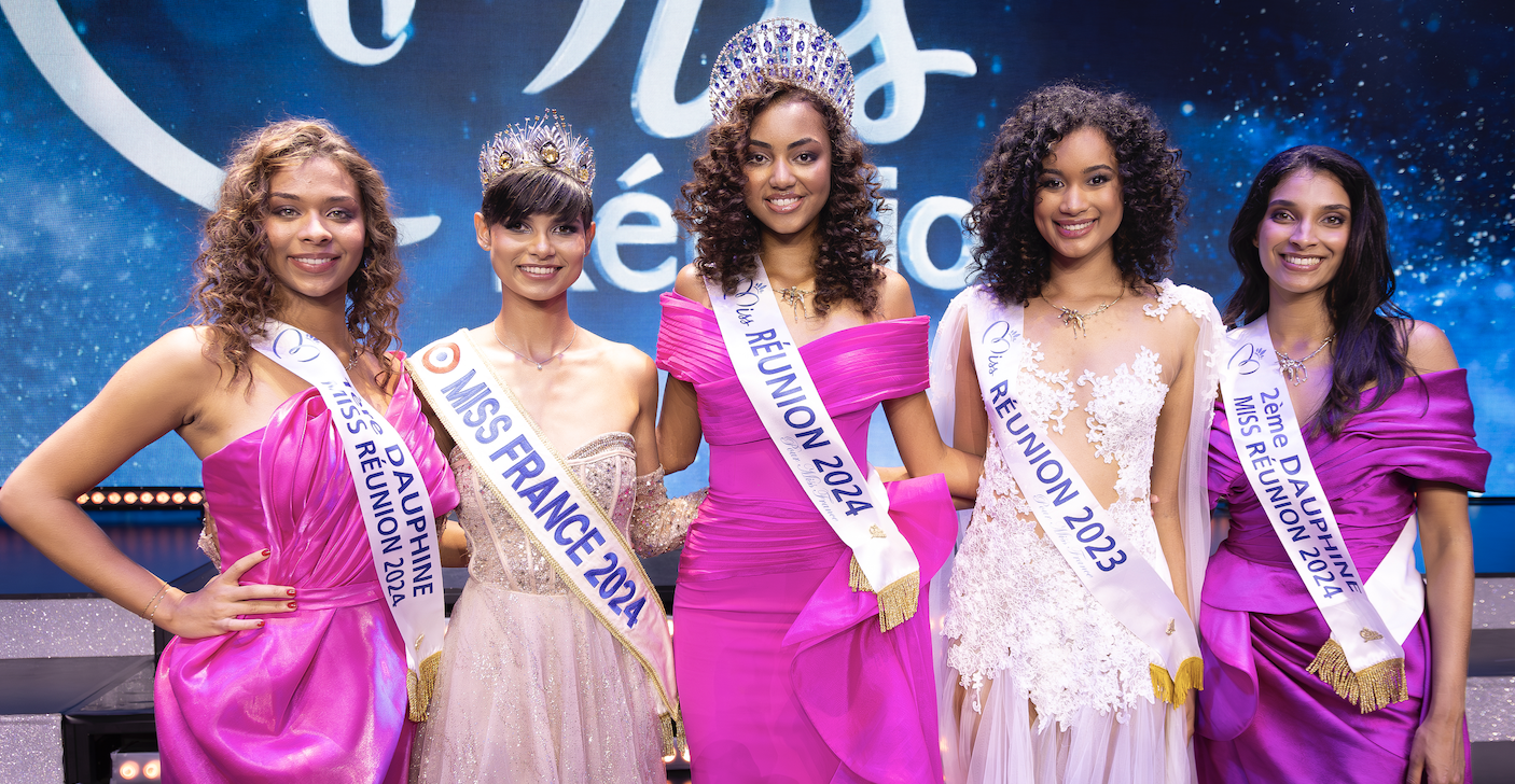 Avec Miss France 2024 et Miss Réunion 2023